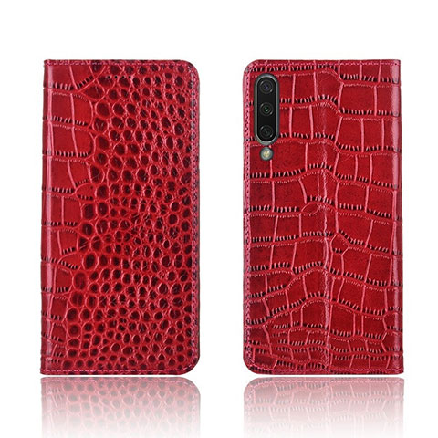 Funda de Cuero Cartera con Soporte Carcasa T07 para Xiaomi Mi A3 Rojo