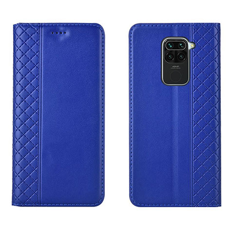 Funda de Cuero Cartera con Soporte Carcasa T07 para Xiaomi Redmi 10X 4G Azul