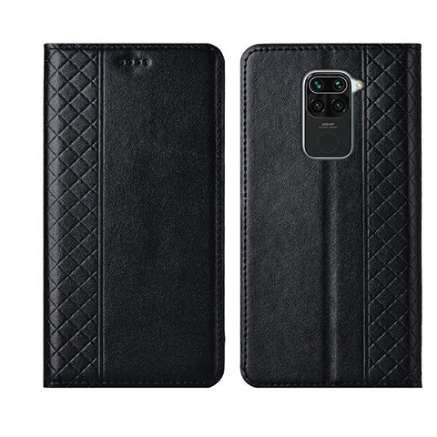 Funda de Cuero Cartera con Soporte Carcasa T07 para Xiaomi Redmi 10X 4G Negro