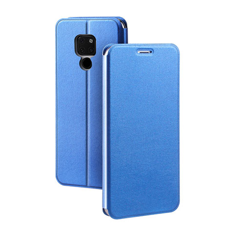 Funda de Cuero Cartera con Soporte Carcasa T08 para Huawei Mate 20 Azul