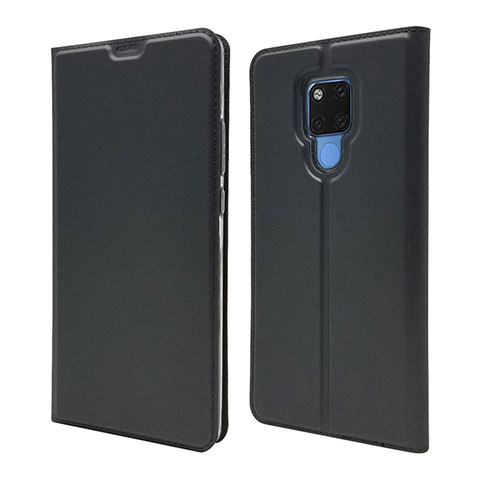 Funda de Cuero Cartera con Soporte Carcasa T08 para Huawei Mate 20 X 5G Negro