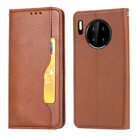 Funda de Cuero Cartera con Soporte Carcasa T08 para Huawei Mate 30 Pro 5G Naranja