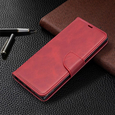 Funda de Cuero Cartera con Soporte Carcasa T08 para Samsung Galaxy Note 20 Ultra 5G Rojo