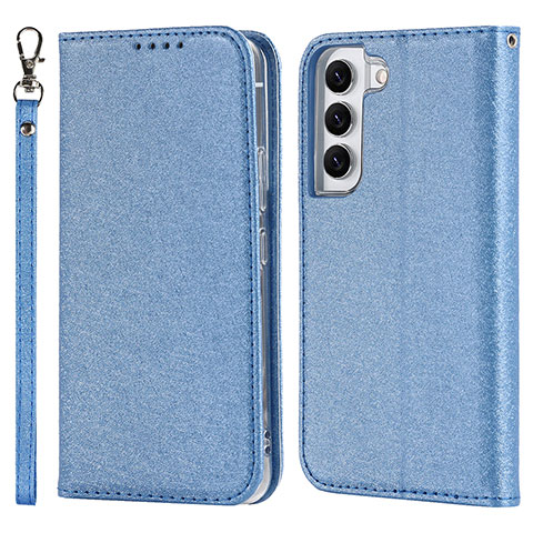 Funda de Cuero Cartera con Soporte Carcasa T08D para Samsung Galaxy S21 5G Azul