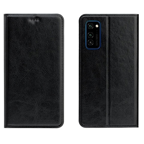 Funda de Cuero Cartera con Soporte Carcasa T09 para Huawei Honor View 30 5G Negro