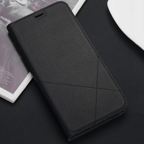 Funda de Cuero Cartera con Soporte Carcasa T09 para Huawei Mate 20 Negro