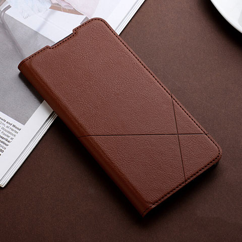 Funda de Cuero Cartera con Soporte Carcasa T09 para Xiaomi Mi A3 Marron