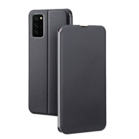 Funda de Cuero Cartera con Soporte Carcasa T10 para Huawei Honor V30 Pro 5G Negro