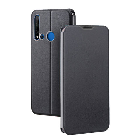 Funda de Cuero Cartera con Soporte Carcasa T10 para Huawei P20 Lite (2019) Negro