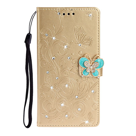 Funda de Cuero Cartera con Soporte Carcasa T10 para Huawei P40 Pro Oro