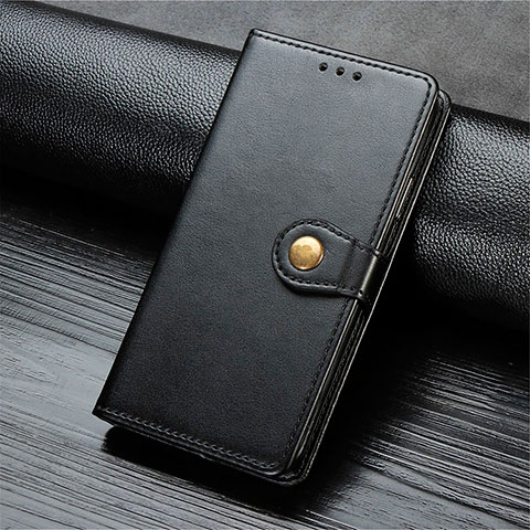 Funda de Cuero Cartera con Soporte Carcasa T10 para Oppo F15 Negro