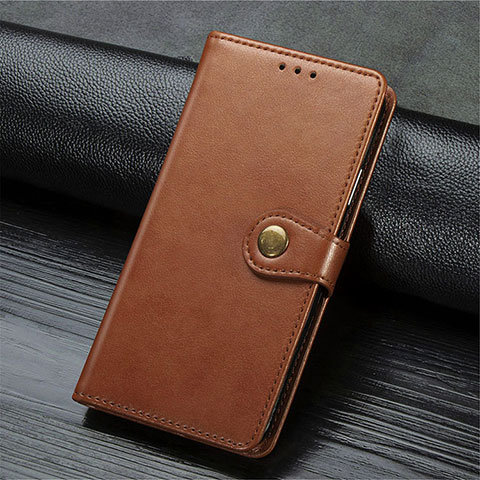 Funda de Cuero Cartera con Soporte Carcasa T10 para Oppo Reno3 Marron