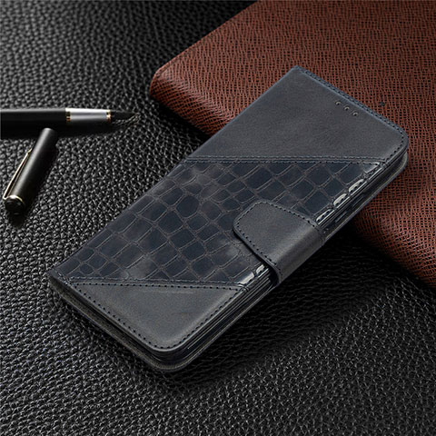 Funda de Cuero Cartera con Soporte Carcasa T10 para Xiaomi Redmi 9i Negro