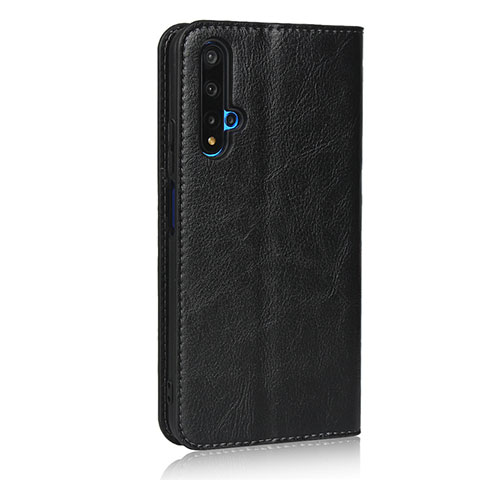 Funda de Cuero Cartera con Soporte Carcasa T11 para Huawei Honor 20S Negro