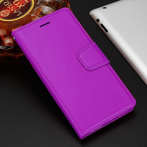 Funda de Cuero Cartera con Soporte Carcasa T11 para Huawei Mate 20 X 5G Morado