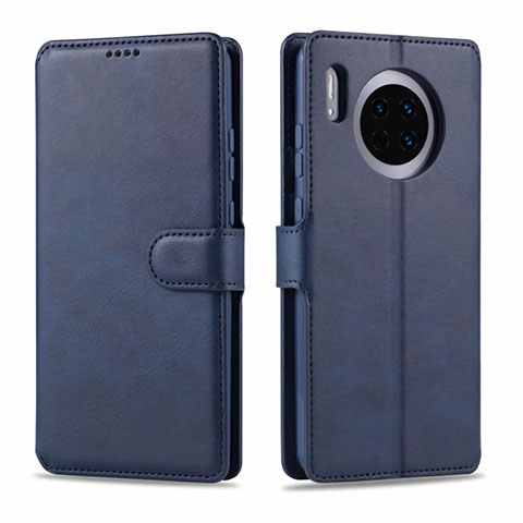 Funda de Cuero Cartera con Soporte Carcasa T11 para Huawei Mate 30 Azul