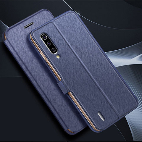 Funda de Cuero Cartera con Soporte Carcasa T11 para Xiaomi Mi A3 Azul