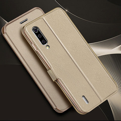 Funda de Cuero Cartera con Soporte Carcasa T11 para Xiaomi Mi A3 Oro