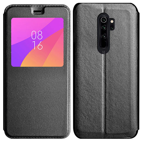 Funda de Cuero Cartera con Soporte Carcasa T11 para Xiaomi Redmi Note 8 Pro Negro