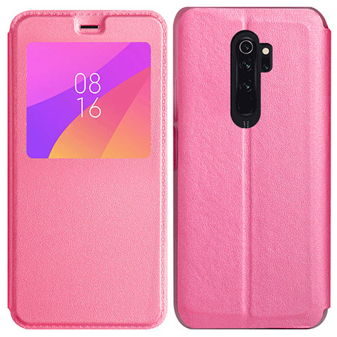 Funda de Cuero Cartera con Soporte Carcasa T11 para Xiaomi Redmi Note 8 Pro Rosa