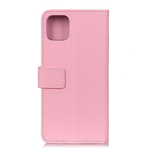 Funda de Cuero Cartera con Soporte Carcasa T12 para Xiaomi Mi 11 Lite 5G NE Rosa