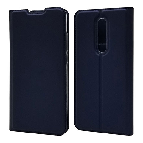 Funda de Cuero Cartera con Soporte Carcasa T12 para Xiaomi Mi 9T Azul