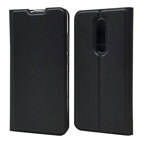 Funda de Cuero Cartera con Soporte Carcasa T12 para Xiaomi Mi 9T Negro