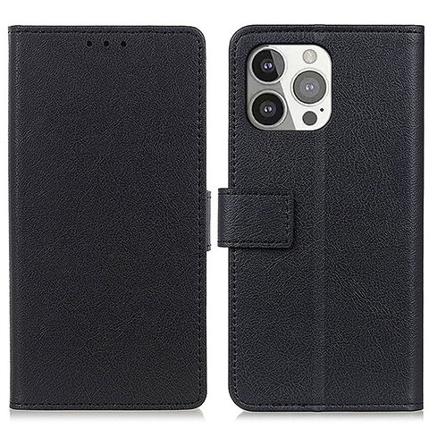 Funda de Cuero Cartera con Soporte Carcasa T14 para Apple iPhone 13 Pro Negro