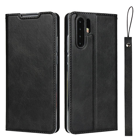 Funda de Cuero Cartera con Soporte Carcasa T14 para Huawei P30 Pro Negro