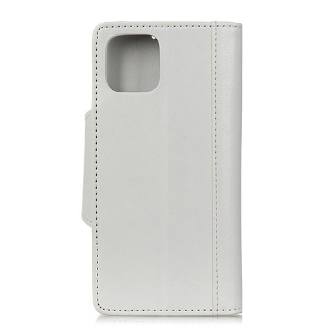 Funda de Cuero Cartera con Soporte Carcasa T14 para Xiaomi Mi 11 Lite 4G Blanco