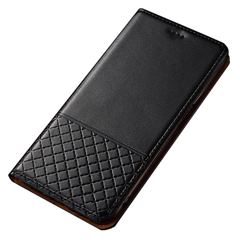 Funda de Cuero Cartera con Soporte Carcasa T14 para Xiaomi Redmi Note 8 (2021) Negro