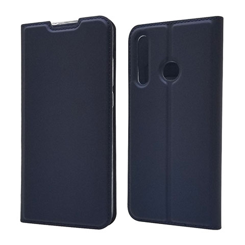 Funda de Cuero Cartera con Soporte Carcasa T15 para Huawei Honor 10i Azul