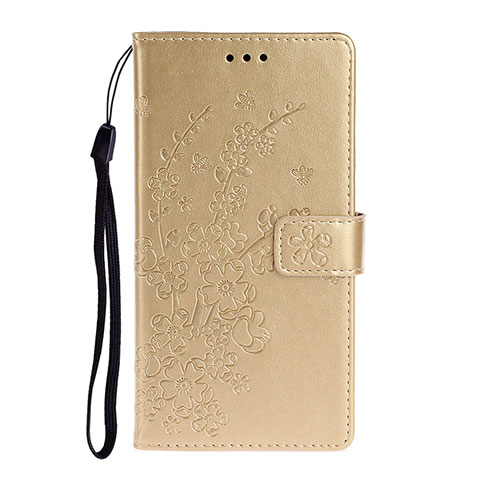 Funda de Cuero Cartera con Soporte Carcasa T15 para Huawei P40 Oro