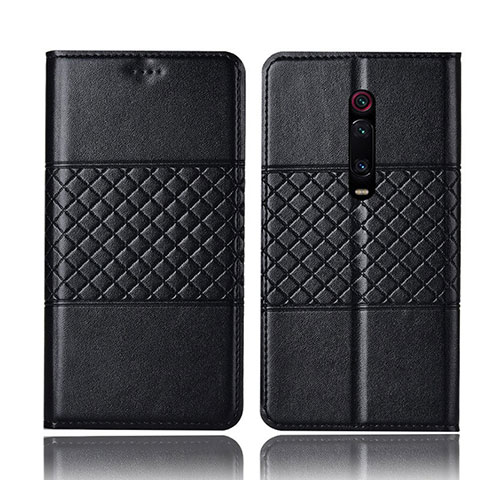 Funda de Cuero Cartera con Soporte Carcasa T15 para Xiaomi Mi 9T Negro