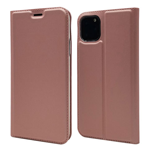 Funda de Cuero Cartera con Soporte Carcasa T17 para Apple iPhone 11 Pro Oro Rosa