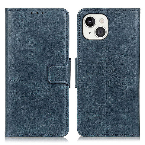 Funda de Cuero Cartera con Soporte Carcasa T17 para Apple iPhone 13 Azul