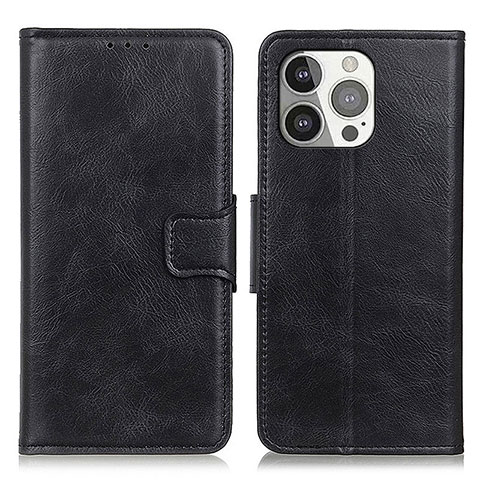 Funda de Cuero Cartera con Soporte Carcasa T17 para Apple iPhone 14 Pro Max Negro