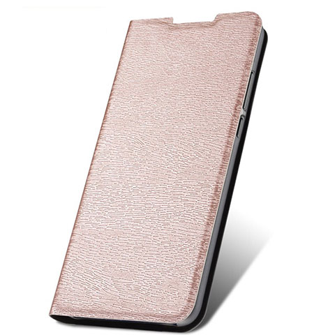 Funda de Cuero Cartera con Soporte Carcasa T17 para Xiaomi Redmi Note 8 (2021) Oro Rosa