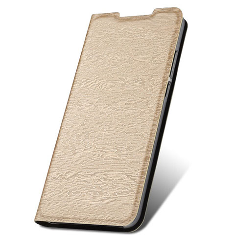 Funda de Cuero Cartera con Soporte Carcasa T17 para Xiaomi Redmi Note 8 Oro