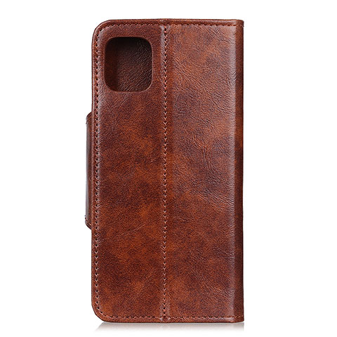 Funda de Cuero Cartera con Soporte Carcasa T18 para Xiaomi Mi 11 Lite 4G Marron Claro