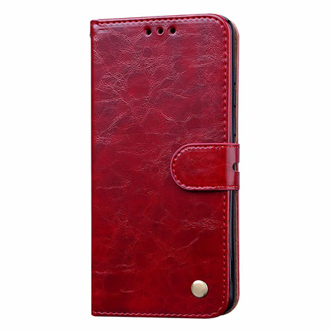 Funda de Cuero Cartera con Soporte Carcasa T20 para Huawei P40 Rojo