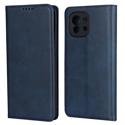 Funda de Cuero Cartera con Soporte Carcasa T20 para Xiaomi Mi 11 Lite 5G Azul