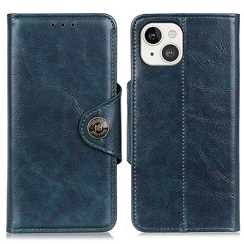 Funda de Cuero Cartera con Soporte Carcasa T21 para Apple iPhone 13 Azul