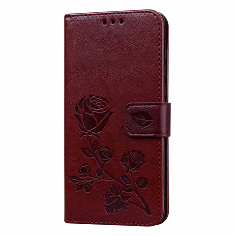 Funda de Cuero Cartera con Soporte Carcasa T21 para Huawei P40 Marron