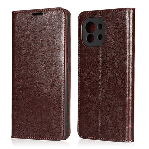 Funda de Cuero Cartera con Soporte Carcasa T21 para Xiaomi Mi 11 Lite 4G Marron