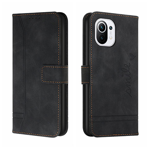 Funda de Cuero Cartera con Soporte Carcasa T22 para Xiaomi Mi 11 5G Negro