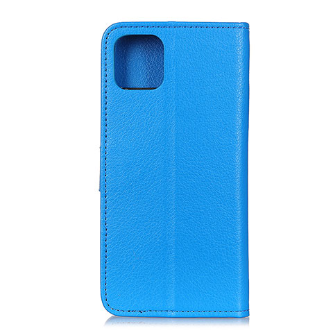 Funda de Cuero Cartera con Soporte Carcasa T25 para Xiaomi Mi 11 Lite 5G NE Azul Cielo