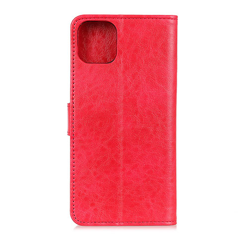 Funda de Cuero Cartera con Soporte Carcasa T26 para Xiaomi Mi 11 5G Rojo