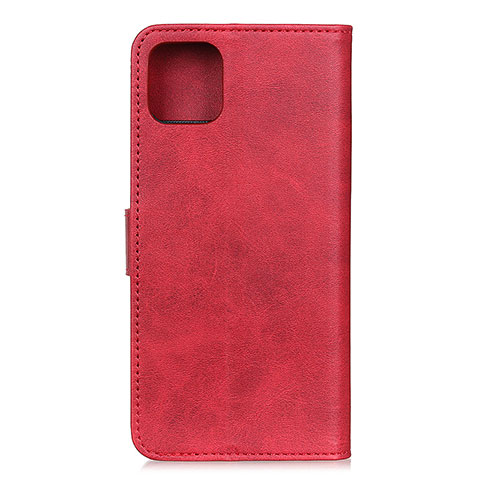 Funda de Cuero Cartera con Soporte Carcasa T27 para Xiaomi Mi 11 Lite 5G NE Rojo