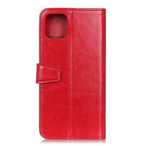 Funda de Cuero Cartera con Soporte Carcasa T28 para Xiaomi Mi 11 Lite 5G Rojo